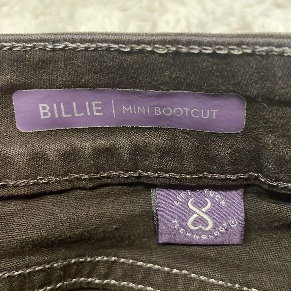 NYDJ- “Billie Mini Bootcut” High Rise Jeans in Coffee Bean Brown- Size 12 - Picture 6 of 16